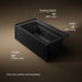 KOHLER K-1122-RA Archer 60" x 32" alcove whirlpool bath right drain, black black - view 5