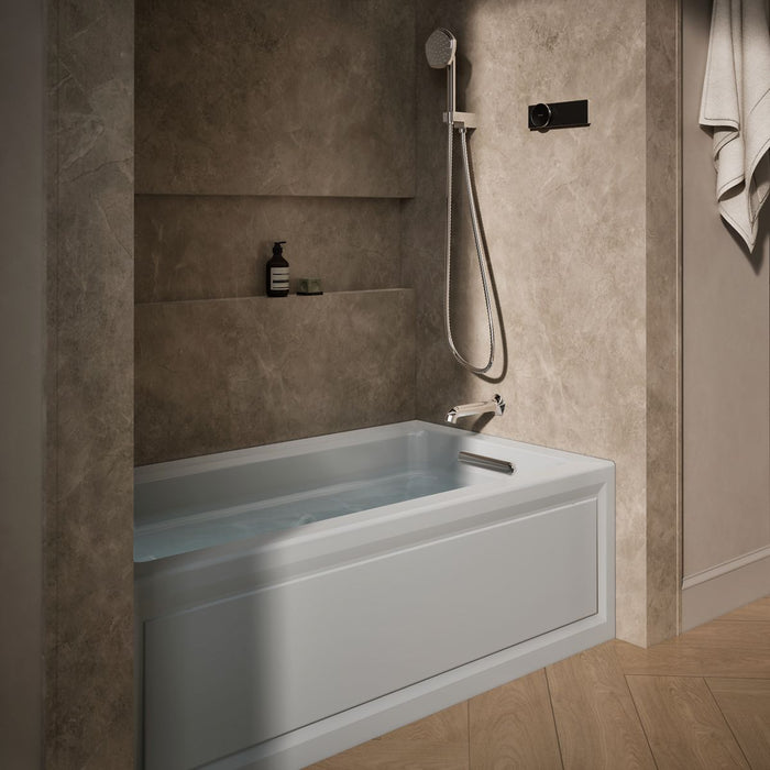 KOHLER Archer 60" x 32" alcove whirlpool bath right drain