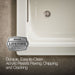 KOHLER K-1122-W1 Archer 60" x 32" drop-in whirlpool bath with and Bask heated surface, biscuit - view 4