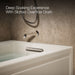 KOHLER K-1122-XGHRA Archer 60" x 32" alcove Heated BubbleMassage air bath and whirlpool, right drain, biscuit - view 3