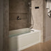 KOHLER K-1122-XGHRA Archer 60" x 32" alcove Heated BubbleMassage air bath and whirlpool, right drain, biscuit - view 4