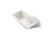 KOHLER K-1122-XHGH Archer 60" x 32" drop-in Heated BubbleMassage air bath and whirlpool, biscuit