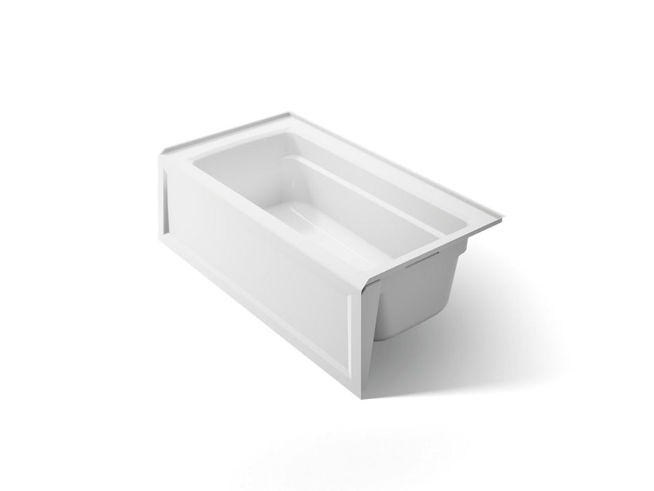 KOHLER K-1123-RAW Archer 60" x 32" alcove bath with Bask heated surface, right drain