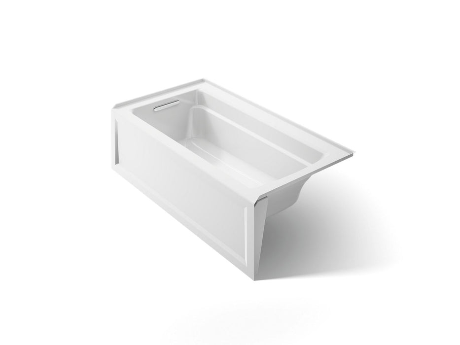 KOHLER K-1123-LAW Archer 60" x 32" alcove bath with Bask heated surface, left drain