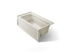 KOHLER Archer 60" x 32" alcove bath with Bask heated surface, right drain