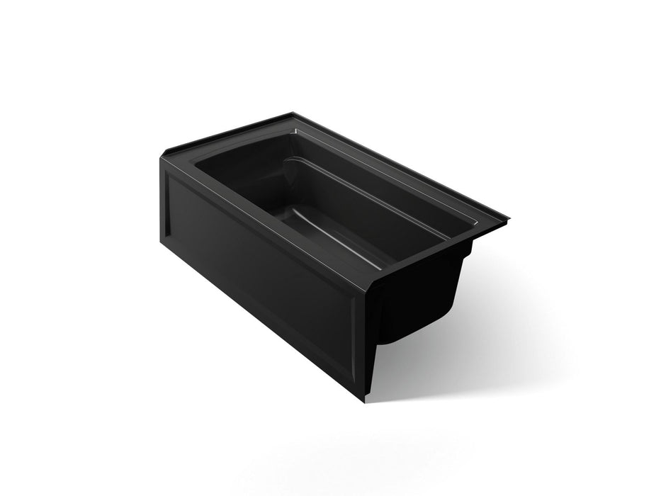 KOHLER Archer 60" x 32" alcove bath with Bask heated surface, right drain