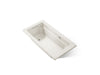KOHLER K-1123-W1 Archer 60" x 32" drop-in bath with Bask heated surface, biscuit