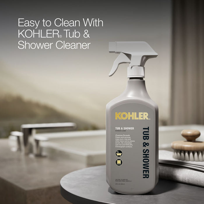 KOHLER K-1123-W1 Archer 60" x 32" drop-in bath with Bask heated surface, biscuit - view 5
