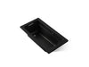 KOHLER K-1123-W1 Archer 60" x 32" drop-in bath with Bask heated surface, black black