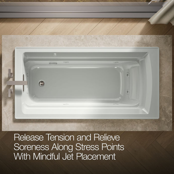 KOHLER K-1124 Archer 72" x 36" drop-in whirlpool bath