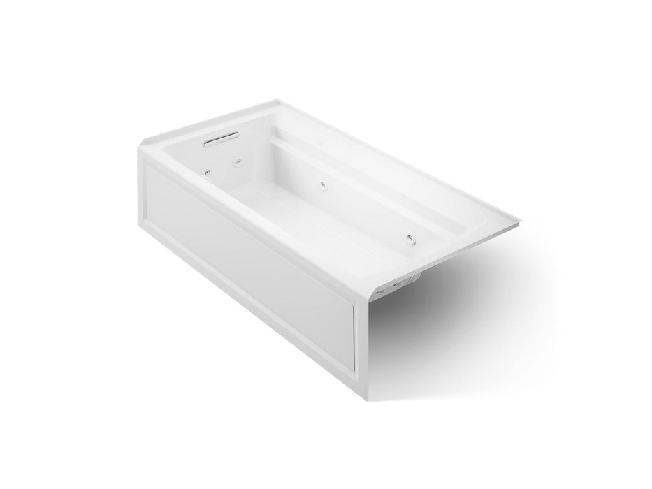 KOHLER K-1124-XGHLA Archer 72" x 36" alcove Heated BubbleMassage air bath and whirlpool, left drain