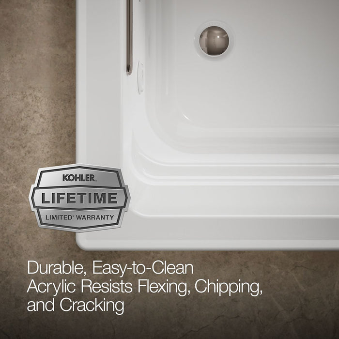 KOHLER K-1124 Archer 72" x 36" drop-in whirlpool bath