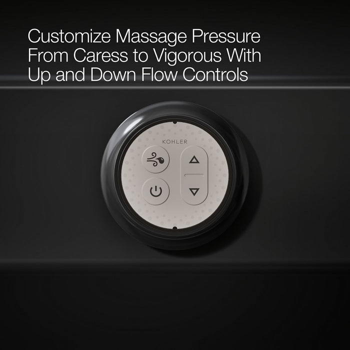 KOHLER Archer 72" x 36" alcove Heated BubbleMassage air bath, left drain