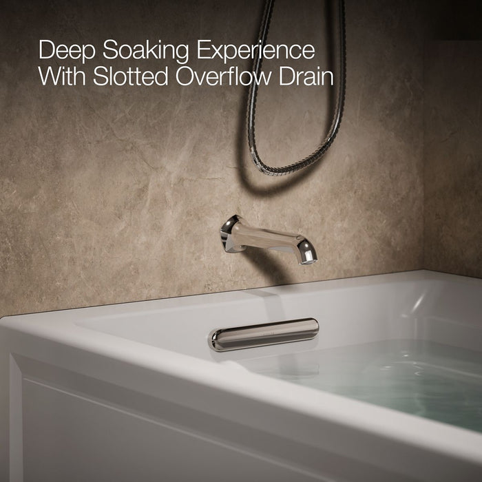 KOHLER Archer 72" x 36" alcove Heated BubbleMassage air bath, left drain
