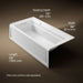 KOHLER K-1124-GHLAW Archer 72" x 36" alcove Heated BubbleMassage air bath with Bask heated surface, left drain, white -...