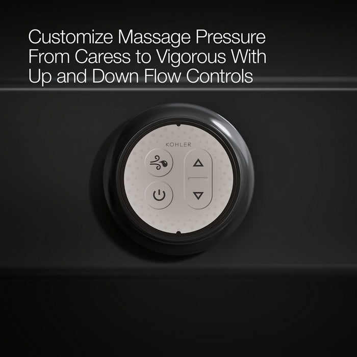 KOHLER Archer 72" x 36" alcove Heated BubbleMassage air bath, right drain