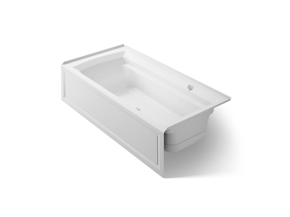 KOHLER Archer 72" x 36" alcove Heated BubbleMassage air bath with Bask heated surface, right drain