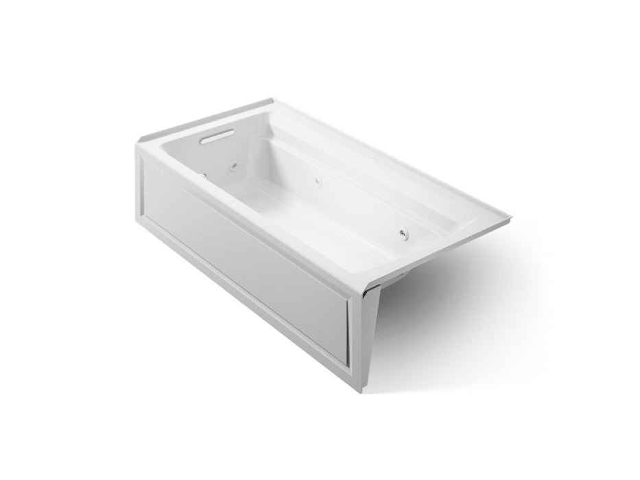 KOHLER Archer 72" x 36" alcove whirlpool bath with alcove, left drain