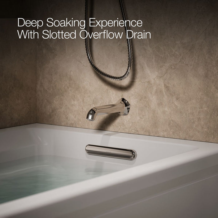 KOHLER Archer 72" x 36" alcove whirlpool bath, right drain