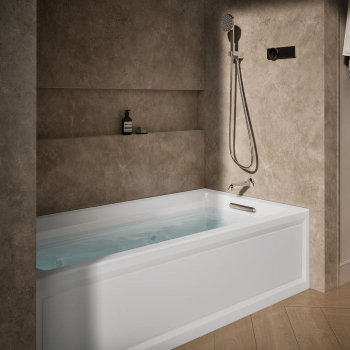 KOHLER Archer 72" x 36" alcove whirlpool bath, right drain