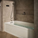 KOHLER K-1124-LA Archer 72" x 36" alcove whirlpool bath with alcove, left drain, biscuit - view 3