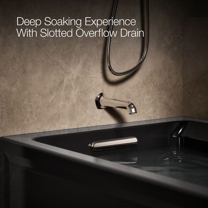 KOHLER Archer 72" x 36" alcove whirlpool bath with alcove, left drain