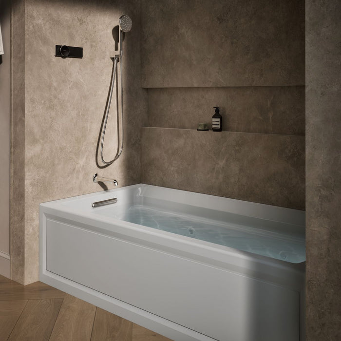 KOHLER Archer 72" x 36" alcove whirlpool bath with alcove, left drain