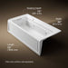 KOHLER K-1124-LAW Archer 72" x 36" alcove whirlpool bath with Bask heated surface, left drain, white - view 5