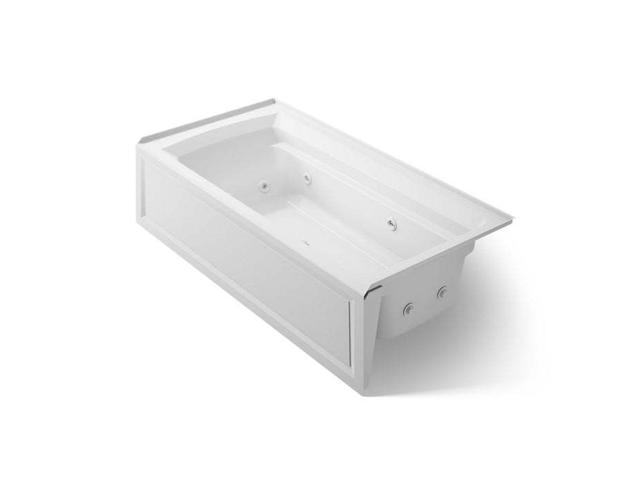KOHLER Archer 72" x 36" alcove whirlpool bath, right drain