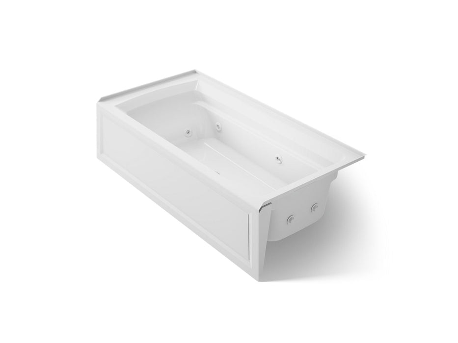 KOHLER Archer 72" x 36" alcove whirlpool bath, right drain