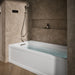 KOHLER K-1124-XGHLA Archer 72" x 36" alcove Heated BubbleMassage air bath and whirlpool, left drain, white - view 3