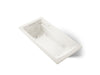 KOHLER K-1124-XHGH Archer 72" x 36" drop-in Heated BubbleMassage air bath and whirlpool, biscuit