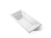 KOHLER K-1125-W1 Archer 72" x 36" drop-in bath with Bask heated surface
