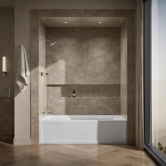 KOHLER Archer 72" x 36" alcove bath, left drain