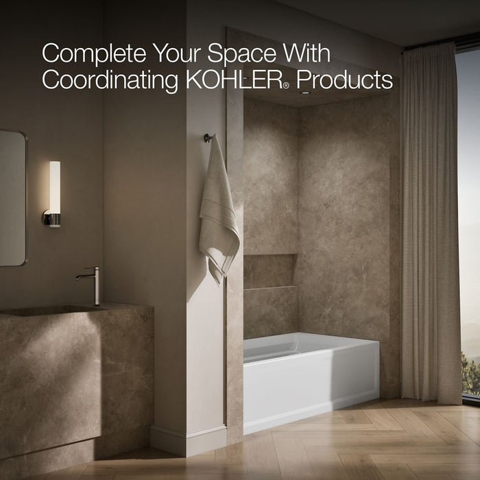 KOHLER Archer 72" x 36" alcove bath, left drain