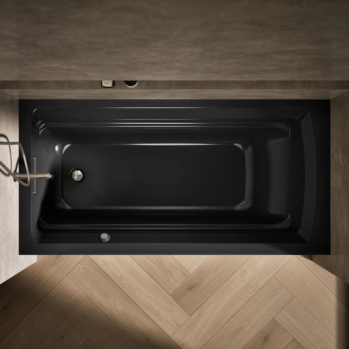 KOHLER K-1125-LAW Archer 72" x 36" alcove bath with Bask heated surface, left drain, black black - view 5