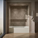 KOHLER K-1125-RAW Archer 72" x 36" alcove bath with Bask heated surface, alcove, right drain, biscuit - view 5