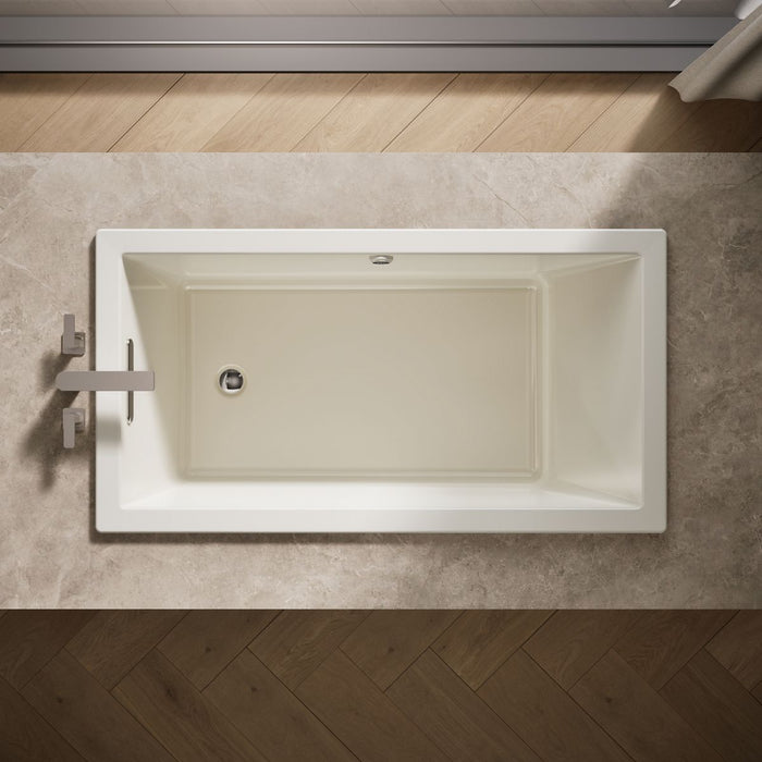 KOHLER Underscore 60" x 32" drop-in bath with Bask heated surface