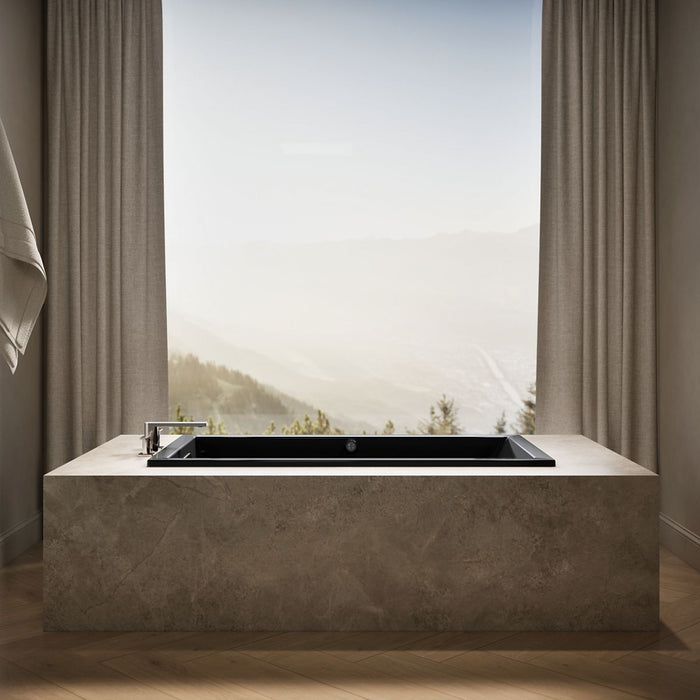 KOHLER Underscore 60" x 32" drop-in bath with Bask heated surface
