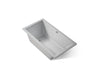 KOHLER Underscore 60" x 32" drop-in bath with Bask heated surface