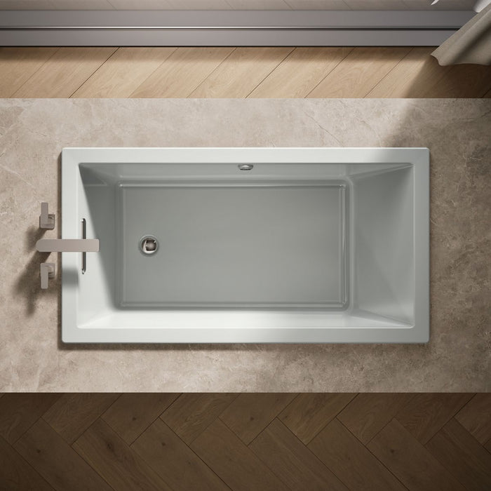 KOHLER Underscore 60" x 32" drop-in bath with Bask heated surface