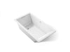 KOHLER K-1136-W1 Underscore 66" x 36" drop-in bath with Bask heated surface
