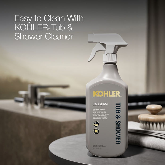 KOHLER K-1136-W1 Underscore 66" x 36" drop-in bath with Bask heated surface, black black - view 4