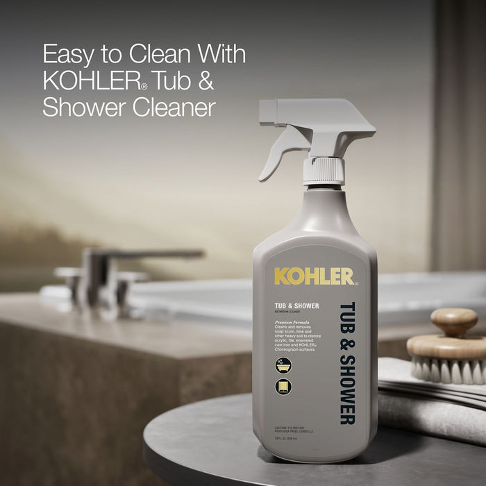 KOHLER K-1136-W1 Underscore 66" x 36" drop-in bath with Bask heated surface, white - view 4