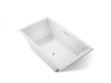 KOHLER K-1137-W1 Underscore 72" x 42" drop-in bath with Bask heated surface