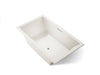 KOHLER K-1137-W1 Underscore 72" x 42" drop-in bath with Bask heated surface, biscuit