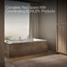 KOHLER K-1137-W1 Underscore 72" x 42" drop-in bath with Bask heated surface, ice grey - view 2