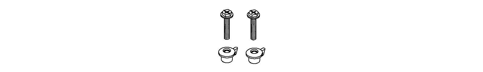 KOHLER K-1141144 Toilet Seat Hardware Kit