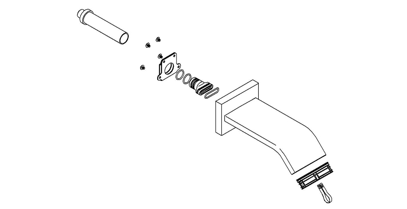 KOHLER K-1142310 Wall Mount Bath Spout