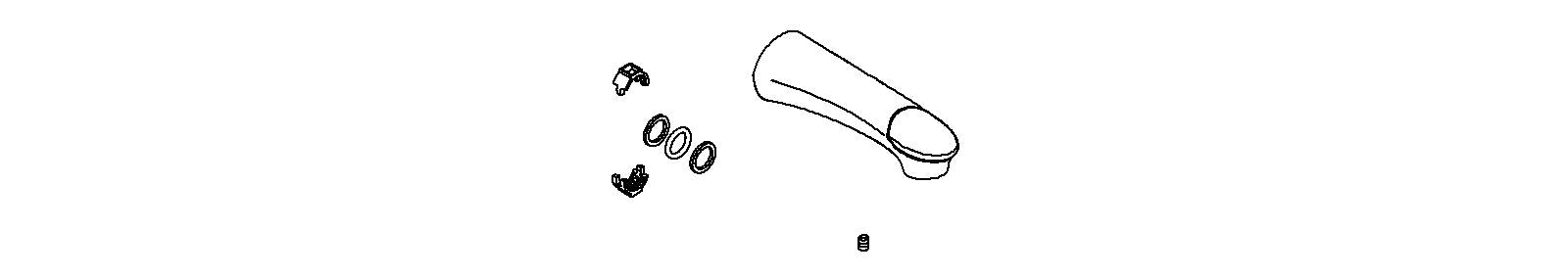 KOHLER K-1147450-CP Assembly, Spout